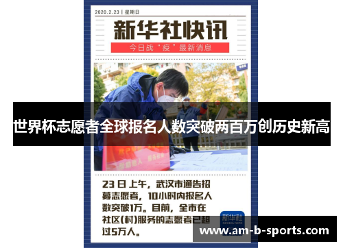 世界杯志愿者全球报名人数突破两百万创历史新高